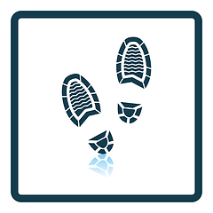 Image showing Man footprint icon