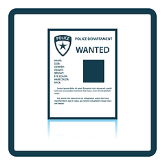 Image showing Wanted poster icon