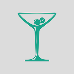 Image showing Cocktail glass icon