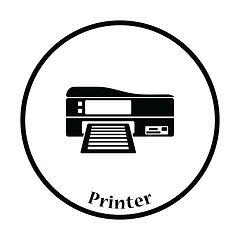 Image showing Printer icon Vector illustration