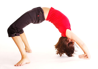 Image showing Excersising woman