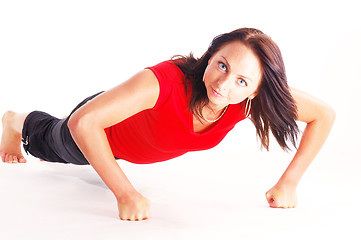 Image showing Excersising woman