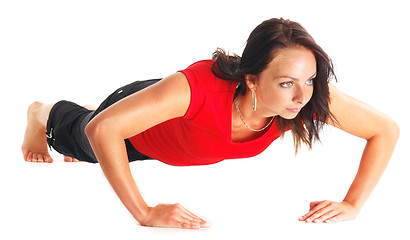 Image showing Excersising woman