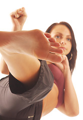 Image showing Excersising woman