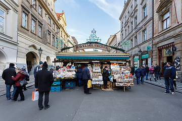 Image showing Souvenir shop at famous Havel Market in second week of Advent in