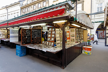 Image showing Souvenir shop at famous Havel Market in second week of Advent in