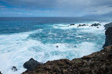 Image showing natural swimming pools on Tenerife island