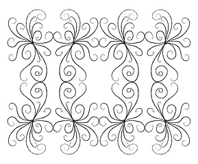 Image showing Monochromatic line art vector or color illustration