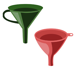 Image showing Cone filters vector color illustration.