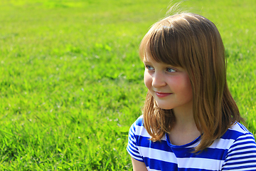 Image showing portrait of the girl with smile