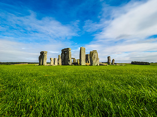 Image showing HDR Stonehenge monument in Amesbury