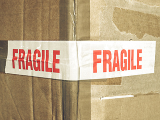 Image showing Vintage looking Fragile picture