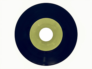 Image showing Vintage looking Vinyl record 45 rpm