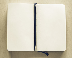 Image showing Vintage looking Note pad page