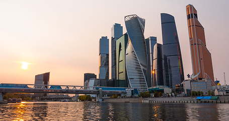 Image showing Moscow city (Moscow International Business Center) , Russia