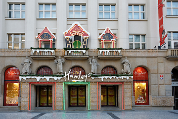 Image showing Hamleys Toy shop in Advent Christmas time on Prague street