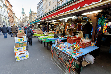 Image showing Souvenir shop at famous Havel Market in second week of Advent in