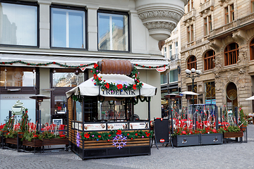 Image showing famous advent Christmas market at Wenceslas square