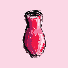 Image showing Clipart of a vase art vector or color illustration