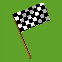 Image showing Flag vector color illustration.