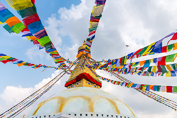 Image showing Boudhanath Stupa in Kathmandu, Nepal