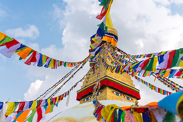 Image showing Boudhanath Stupa in Kathmandu, Nepal