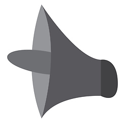 Image showing A gray horn loudspeaker vector or color illustration