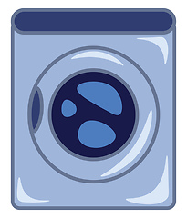 Image showing washing machine vector or color illustration