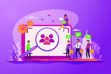 Image showing Target audience concept vector illustration