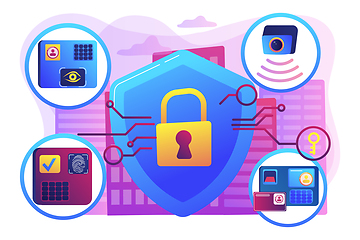 Image showing Access control system concept vector illustration