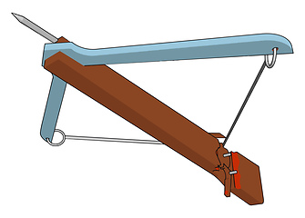 Image showing A type of traditional weapon vector or color illustration
