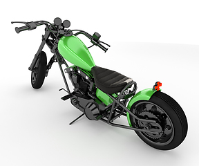 Image showing A motorcycle vector or color illustration