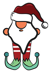 Image showing Christmas decorative harlequin vector or color illustration