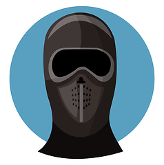 Image showing Face Mask vector color illustration.