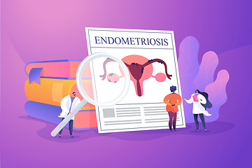 Image showing Endometriosis concept vector illustration