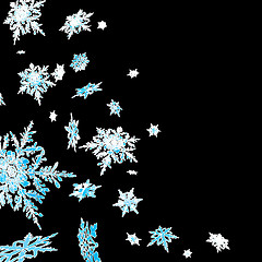 Image showing snowflake cascade