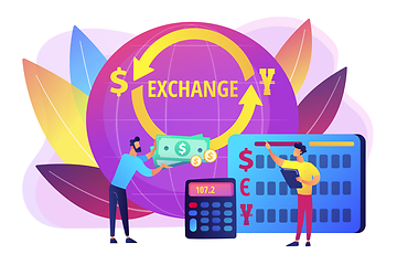 Image showing Currency exchange concept vector illustration