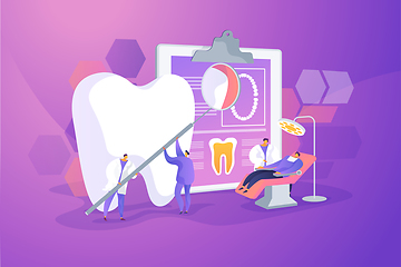Image showing Private dentistry concept vector illustration