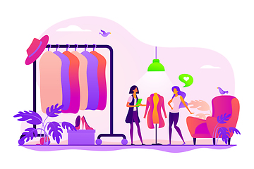 Image showing Fashion house concept vector illustration