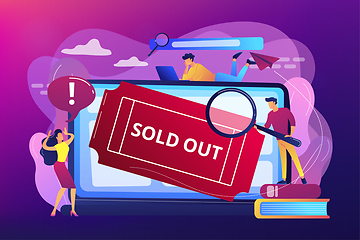 Image showing Sold-out event concept vector illustration.