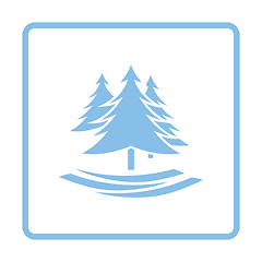 Image showing Fir forest  icon