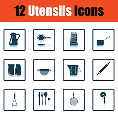 Image showing Utensils icon set