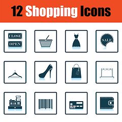Image showing Shopping icon set