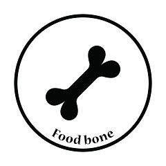 Image showing Dog food bone icon