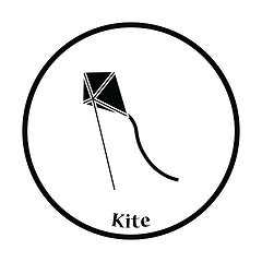 Image showing Kite in sky icon