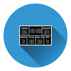 Image showing American football scoreboard icon