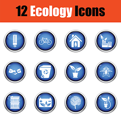 Image showing Ecology icon set. 