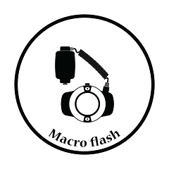 Image showing Icon of portable circle macro flash