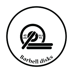 Image showing Icon of Barbell disks