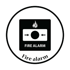 Image showing Fire alarm icon